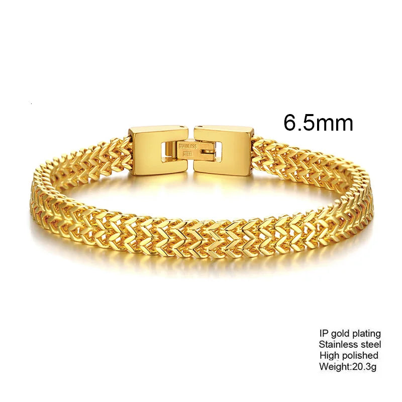 Stainless Steel Bali Foxtail Chain Bracelet