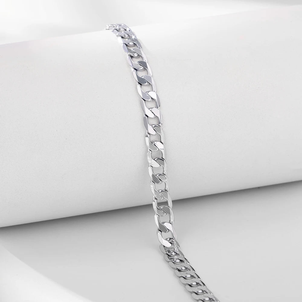 925 silver men's bracelet 5mm