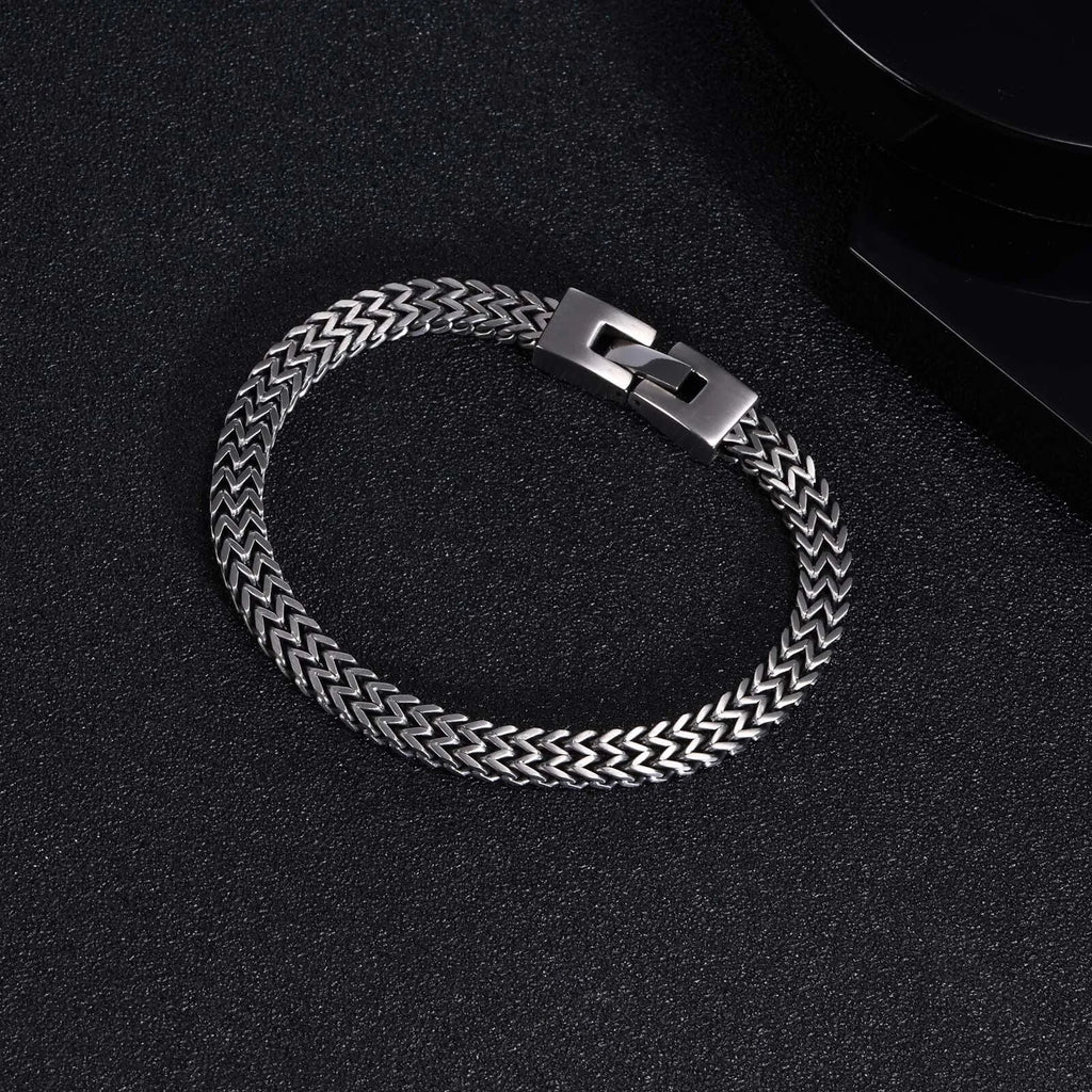 Stainless Steel Bali Foxtail Chain Bracelet