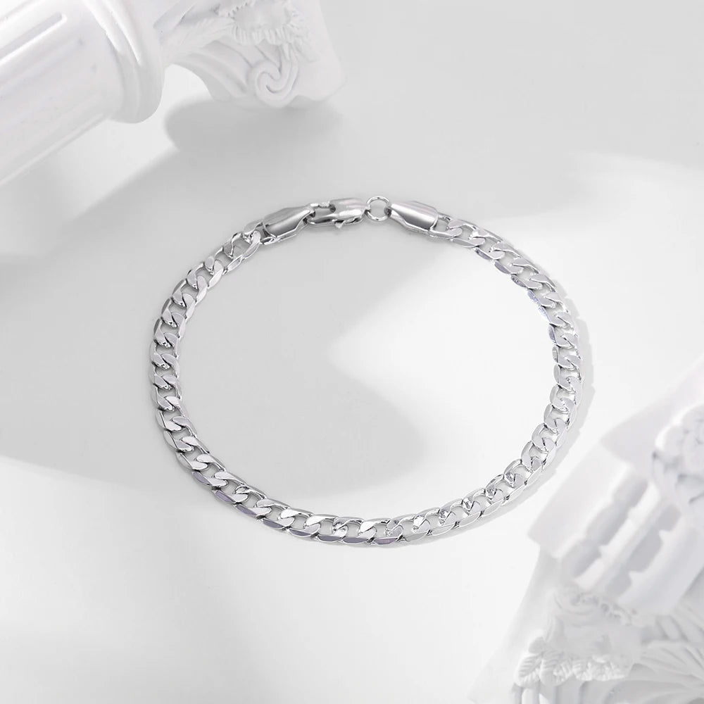 925 silver men's bracelet 5mm